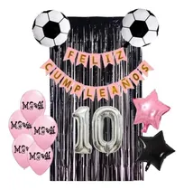 Comprar Combo Globos Messi Inter De Miami Feliz Cumple Con 2 Numeros