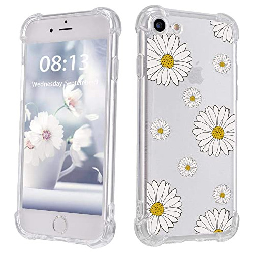 Daisy Flower Petal iPhone 7/8 Plus Case,ultra Drop-proof Tra