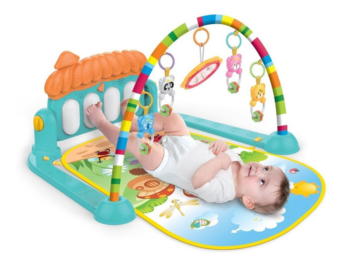 Imagen 3 de 5 de Gimnasio Manta Piano Bebe Luz Y Sonido Ok Baby
