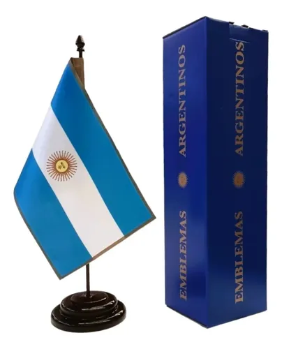 Soporte Para Bandera De Escritorio - 2 Piezas Metálicas, Base Estable, Para Oficina O Sala De Reuniones