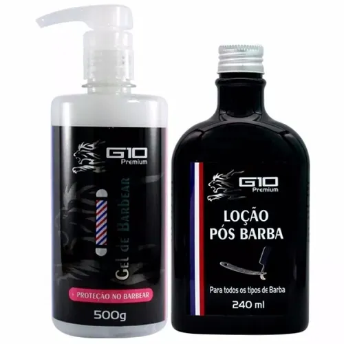comprar Kit Barba Gel De Barbear + Loção Pós Barba G10 Premium