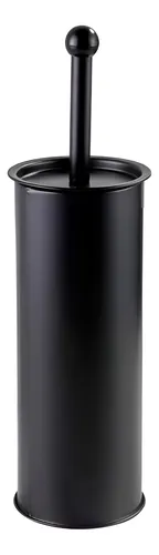 Cepillo Baño Limpia Inodoro Acero Inoxidable Negro Inomax