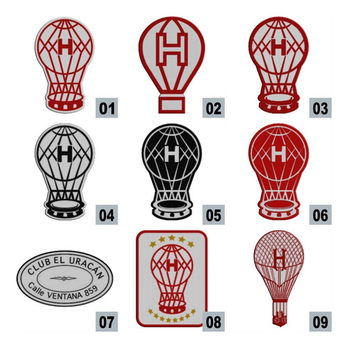 Imagen 3 de 9 de Parche Termoadhesivo Escudo Huracan Varios Ineditos