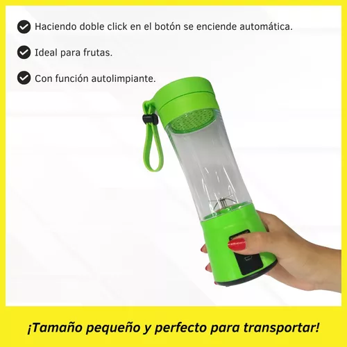 Mini Licuadora Portátil Recargable Usb 380ml 6 Cuchillas