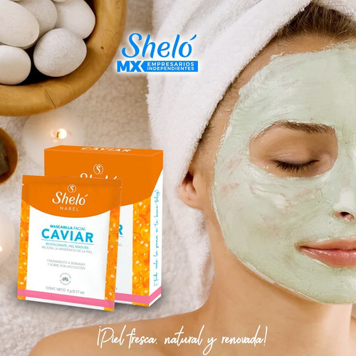Imagen 3 de 4 de Mascarilla Facial Antiarrugas De Caviar Antiedad En Polvo