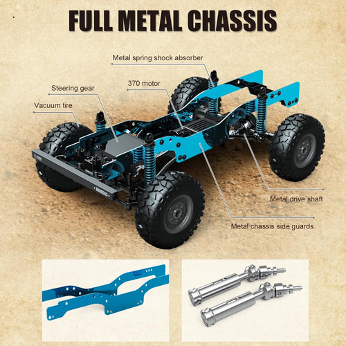 Fisca Camión Rc 1/12 Rc Rock Crawler 4x4, 2.4ghz 4wd