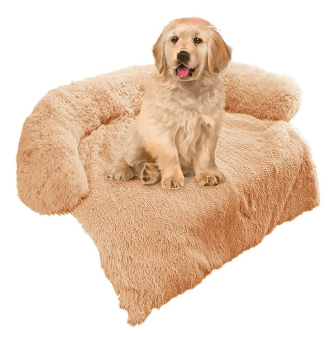 Calming Dog Bed Fluffy Plush Dog Mat Para Muebles Protector 
