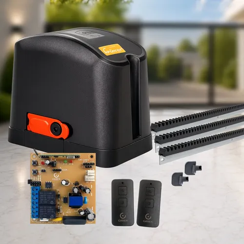  Kit Motor Portao Eletronico Garen 1/4hp 400kg 2controles 3m - R$ 284,45