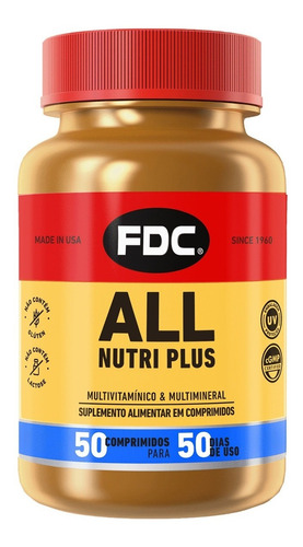 All Nutri Plus Fdc Vitaminas Multivitamínico 50 Comprimidos