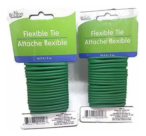 16.6 ft Flexible Corbata Attache Flexible Paquete De 2