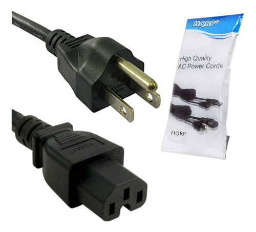 Hqrp Cable De Alimentación De Ca De 6 Pies Compatible Con Hp