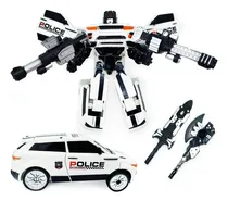 Comprar Auto Robot Transformable, Convierte En Auto + 2 Armas 12655