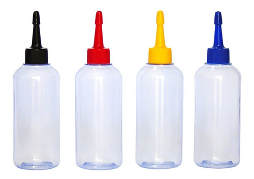 Imagem 1 de 10 de 50 Frascos 100 Ml Para Tinta Com Bico Aplicador