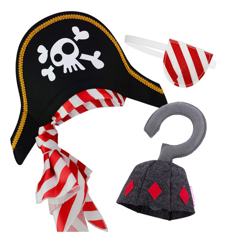 Papapanda - Parche De Pirata Para Gorro De Pirata, Para Nino