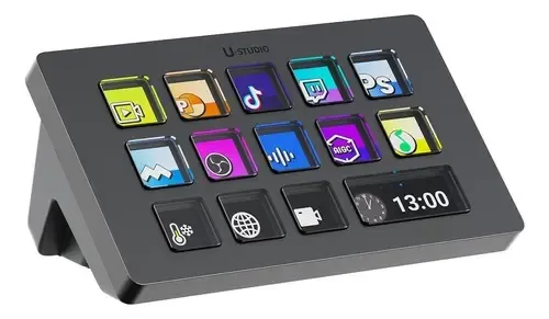 Ulanzi D200 U-studio Macro Teclado Controlador De Stream, 14 Cor De Teclado Preto Idioma Inglês Us