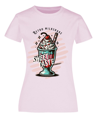 Playera Diseño Retro Pop - Malteada Sweet - Moda Retro