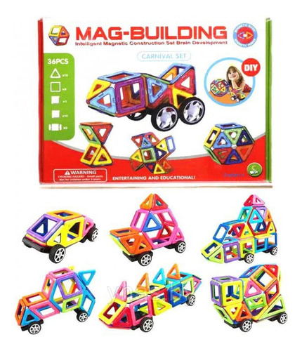 Set De Construcción Volumétrico Magnético Infantil