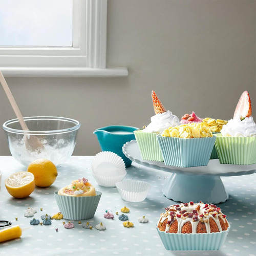 Moldes Silicona Reutilizables, Moldes Silicona Para Cupcakes
