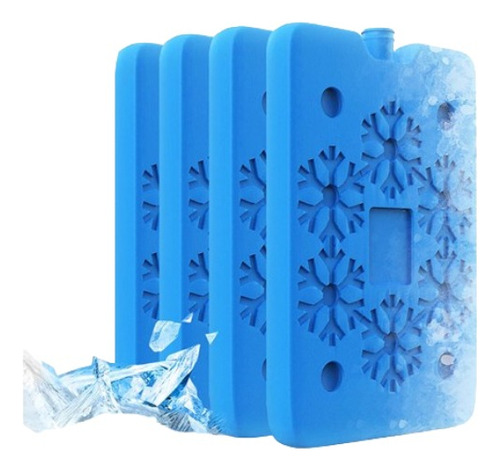 .paquete De 4 Hielos Reutilizables Bolsa De Hielo Delgada.