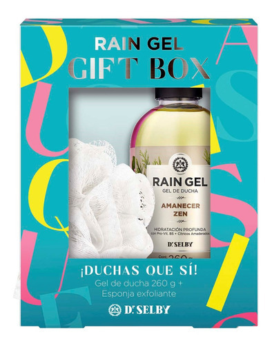 Pack Gel De Ducha Rain Gel Amanecer Zen 260 Gr + Esponja