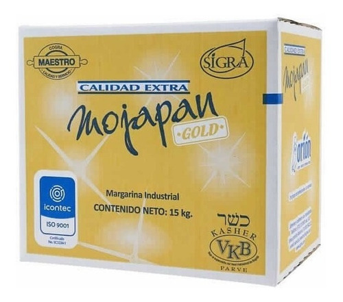 Margarina Mojapan Gold Caja 15kg - Kg a $11267