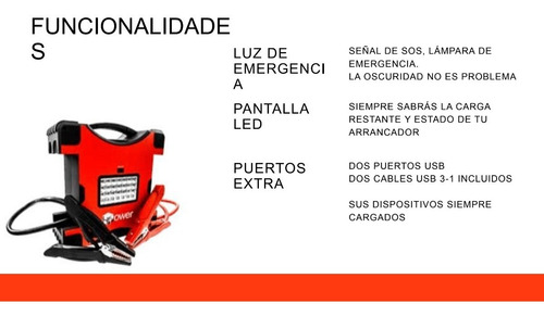 Imagen 8 de 8 de Arrancador Para Tractocamiones 12v De Emergencia