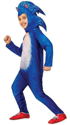 Traje De Halloween Infantil De Luxo Para Sonic The Hedgeh Zz