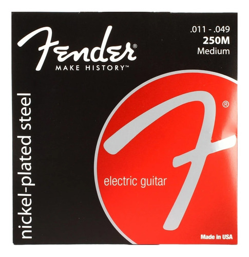 Encordado Guitarra Electrica Fender 250m 11/49 Nickel Steel