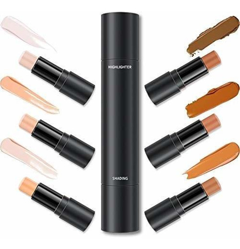 Maquillaje Corrector Erinde 6 Colors Portable Contour Stick