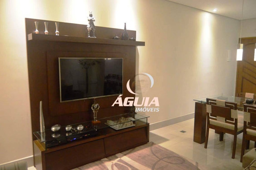 Cobertura Totalmente Mobiliada Com 2 Dormitórios À Venda, 70m² + 70m² Por R$ 563.900 - Vila Pires - Santo André/sp - Co0968