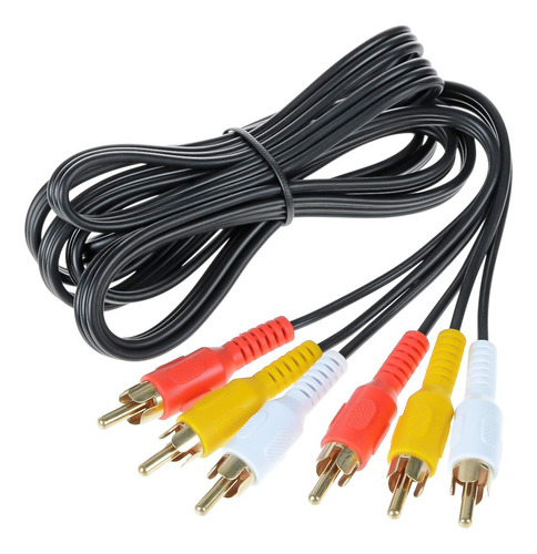 Greatlink 3rca Cable Compuesto De Audio/video Chapado En Oro