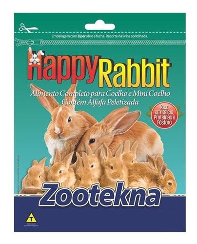 Happy Rabit - Ração Para Coelho - 10 Kg