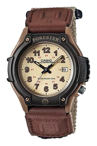 Reloj Casio Forester Ft500 Cafe Fechador Sumergible Lona