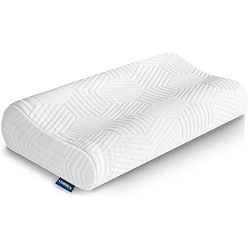 Sandwich Memory Foam Pillows Queen Size, Ergonomic 2r4qu