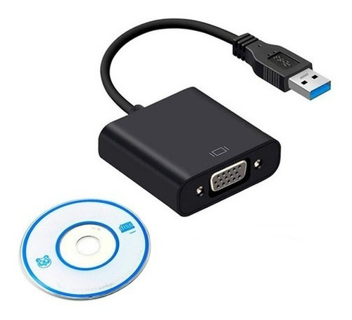 Imagem 2 de 2 de Cabo Adaptador Conversor Usb 3.0 Para Vga Hd Computador