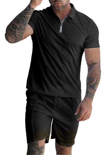 Yaogro Conjunto De 2 Piezas Para Hombre, Camisa Polo, Pantal