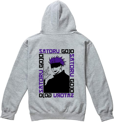 Buzo Frizado Satoru Gojo Espalda Jujutsu Anime Japan Hoodie