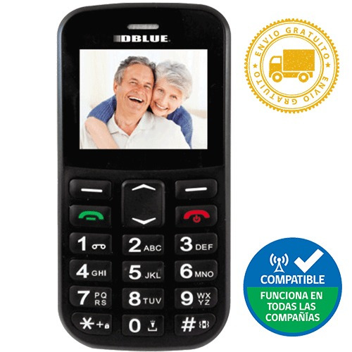 Teléfono Celular Senior Doble Sim Boton Sos Tercera Edad