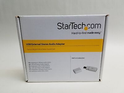 New Startech Icusbaudio Usb To Stereo Audio Adapter Conv Ttz