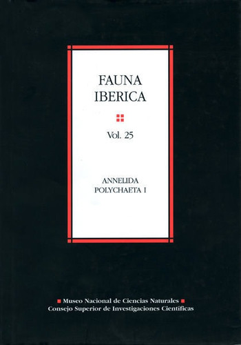 Fauna Ibãâ©rica. Vol. 25. Annelida Polychaeta I, De San Martín Peral, Guillermo. Editorial Consejo Superior De Investigaciones Cientificas, Tapa Dura En Español