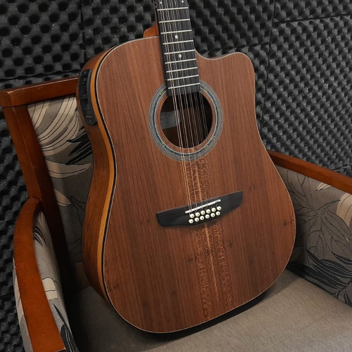 Imagem 3 de 9 de Violao Rozini Presença Brasil Rx415 Folk 12 Cordas Cut Atv