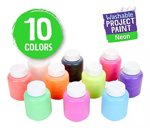 Set para niños de tempera lavable Art Supply (EE. UU.), 18 colores, 2  onzas, boca ancha, para artesanías y carteles