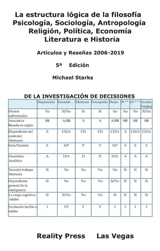 Libro: La Estructura Lógica De La Filosofía Psicología, Soci