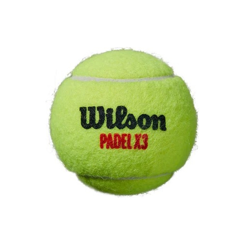 3 Pack Pelota De Padel Wilson X3 Ball Amarillo Bote C/3