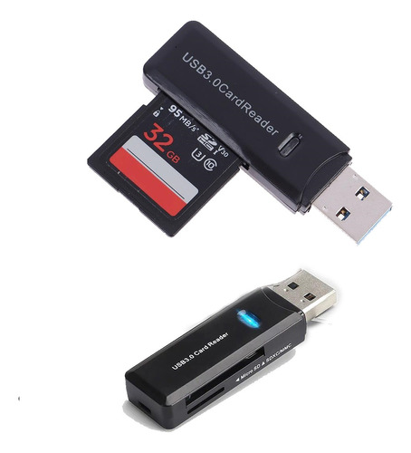 Lector Adaptador Tarjetas Memoria Sd Micro Sd Tf Xc Usb 3.0 