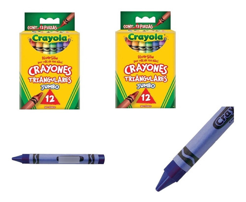 Crayones Crayola Jumbo Triangulares 24 Piezas