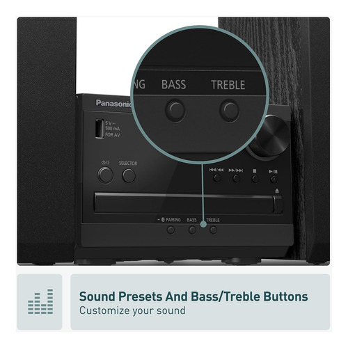 Sistema Estereo Compacto Panasonic Con Reproductor De Cd,...