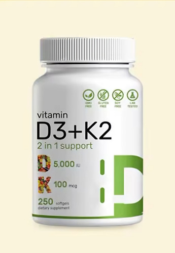 Vitamina D3 5000 Ui +k2 100 Mcg 120 Capsulas