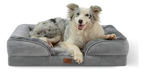 Cama Sillon Ortopedica Para Perros Grandes Color Gris