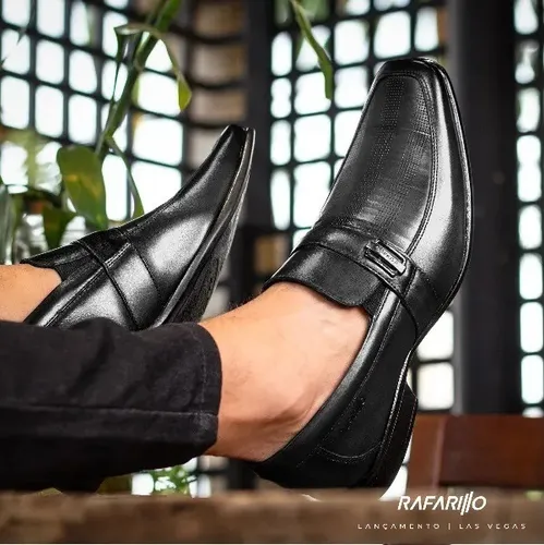 Sapato Social Masculino Preto Trabalhado 79458 00 Rafarillo